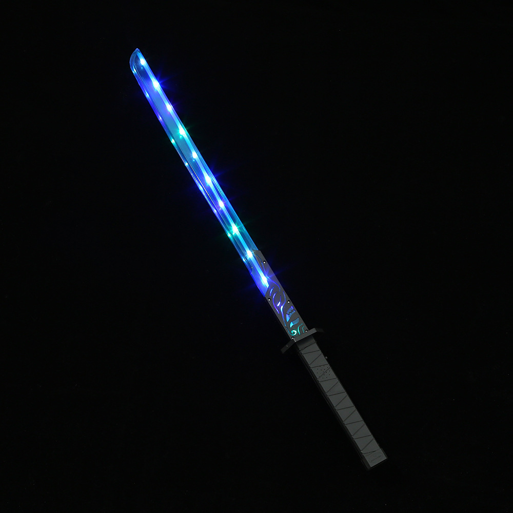 武士发光刀剑闪光棒七彩闪光战斗音效激光剑夜市地摊玩具批发详情6