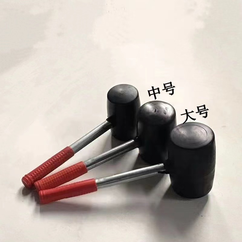 Transparent floor laying tools: leather hammers, rubber hammers, yellow leather hammers pic 2
