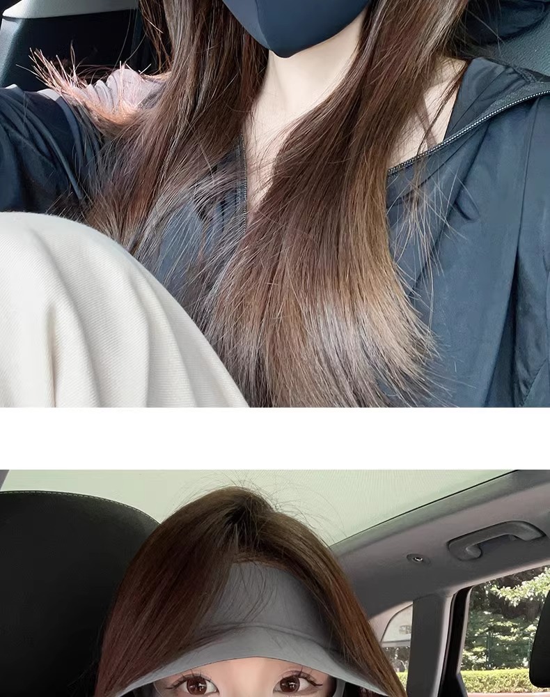 焦下防晒面罩全脸口罩脸罩防紫外线户外透气遮阳脸基尼大帽檐口罩详情13