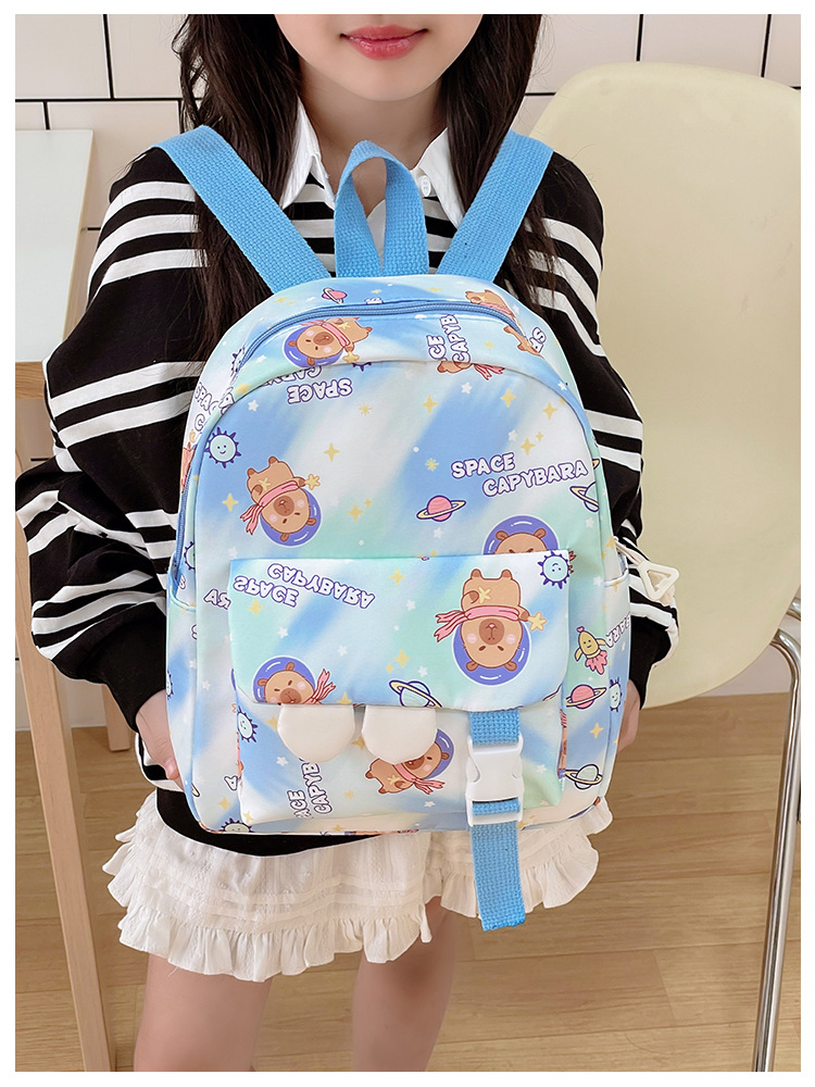 2025新款女孩时尚甜美双肩包小学生上课书包可爱卡通出游儿童背包详情12