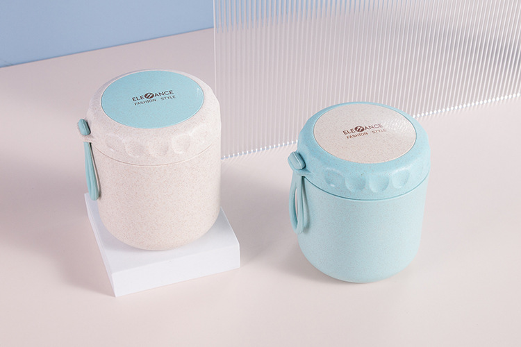 Wholesale soup cups with LIDS, breakfast cups, round porridge, oatmeal, milk cups, Japanese-style portable microwave-safe small lunch boxes pic 5