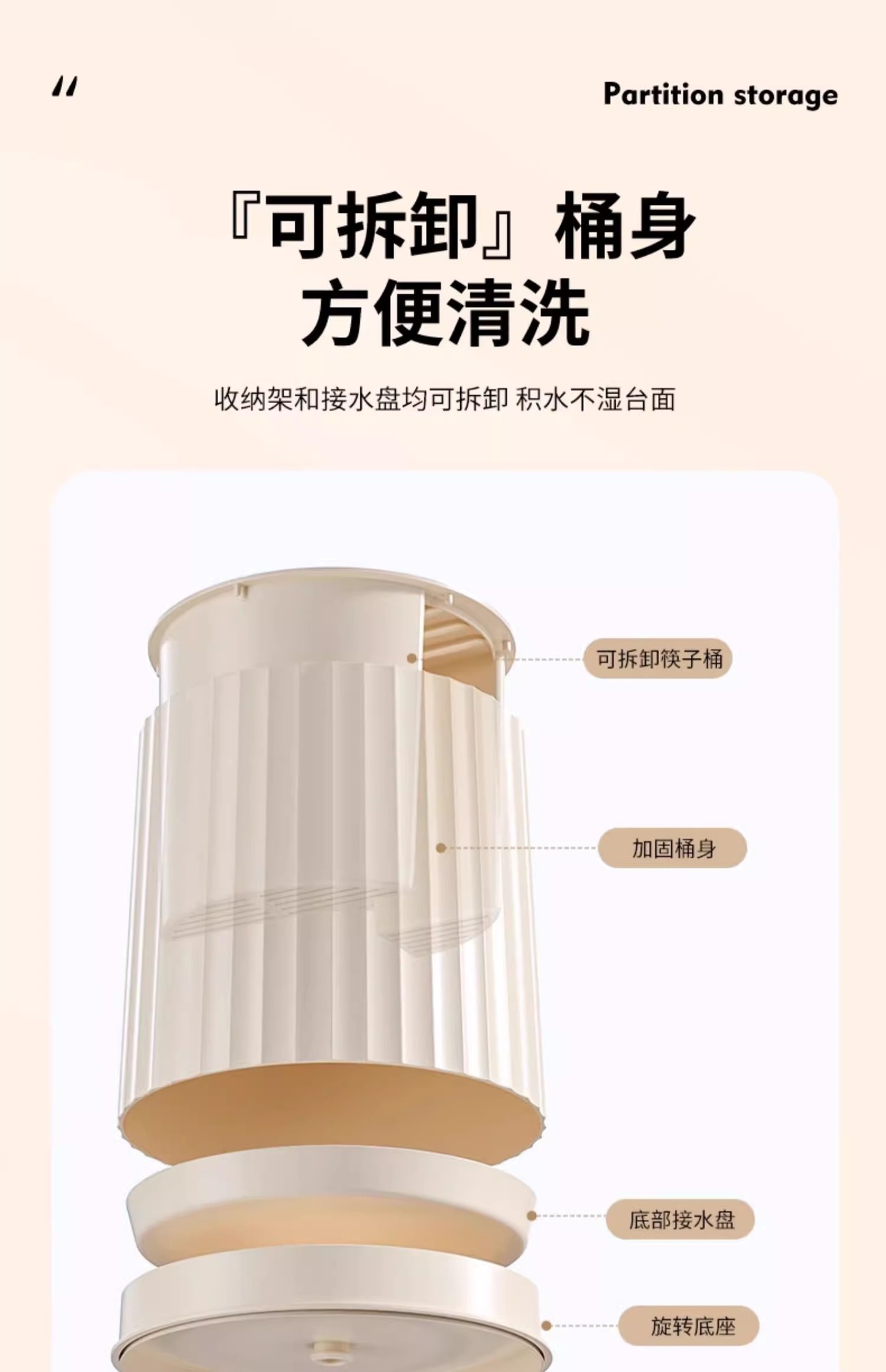 刀架置物架2024新款厨房菜刀刀具筷子收纳架多功能家用一体置物架详情10