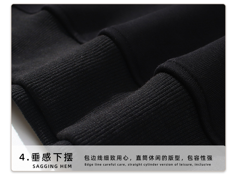 情侣卫衣春秋男士纯色套头连帽衫可印logo大码宽松外套班服活动服详情18