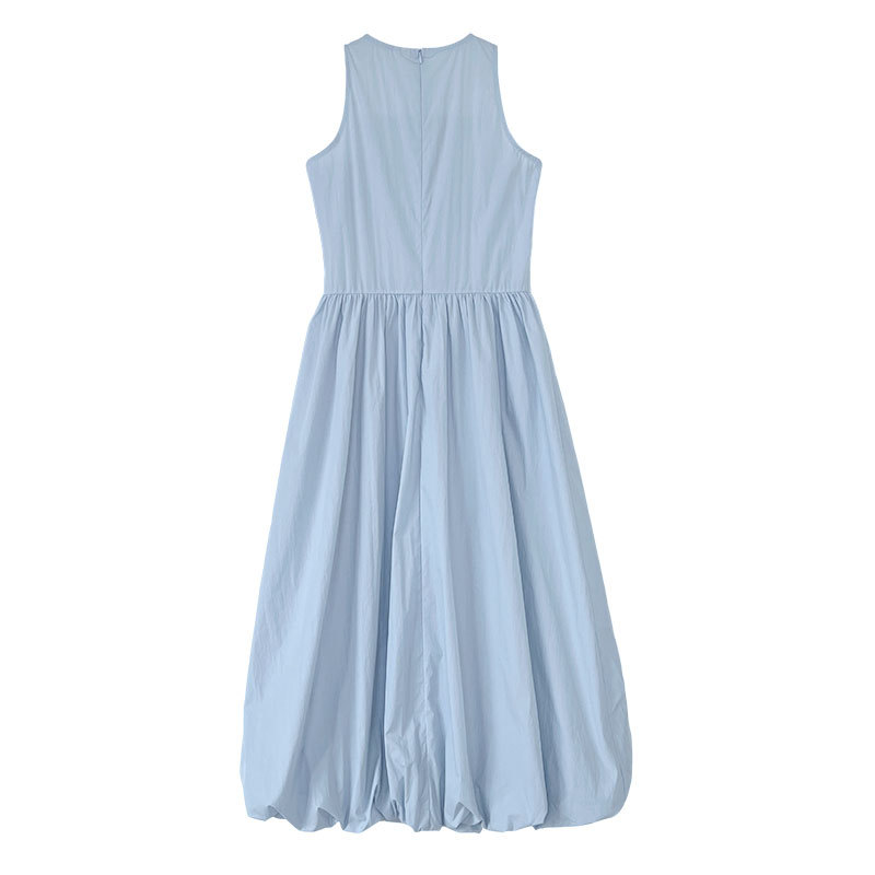 Luxi French sleeveless dress Summer new style loose vest long dress, beautiful puffy flower bud dress 5102 pic 48