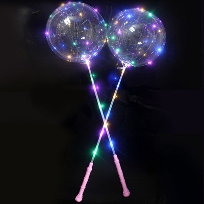 Popular online celebrity balloons, luminous bounball balls, night market wholesale bestsellers, flashing LED transparent piglet bounball balls with lights pic 3