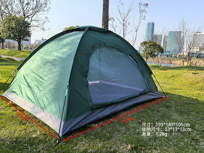 Lềucắmtrại double outdoor camping tent made of Oxford cloth pic 11