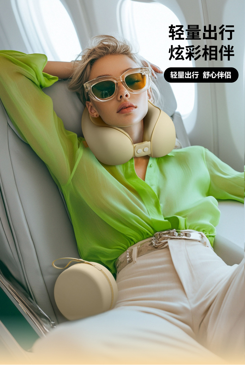 跨境u型护脖枕记忆棉护颈枕飞机脖子靠枕午睡枕学生旅行睡觉u型枕详情2