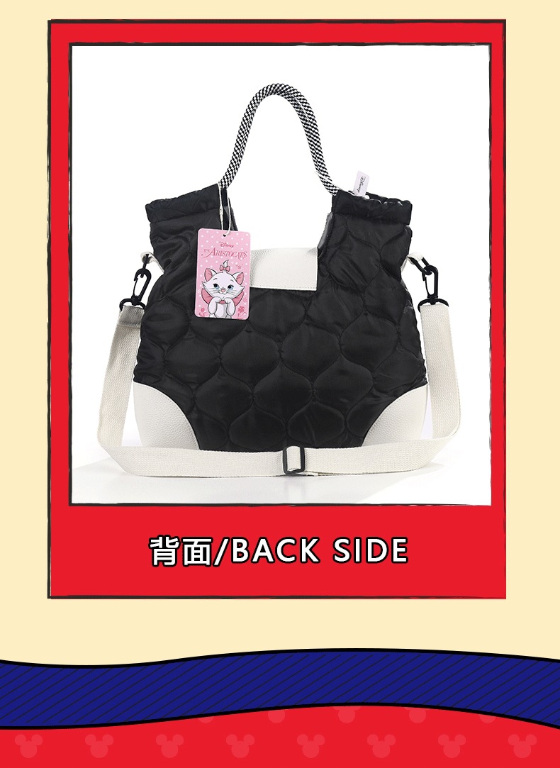 2025新款米奇刺绣绗缝包包女卡通时尚尼龙环保休闲手提旅行单肩包详情7