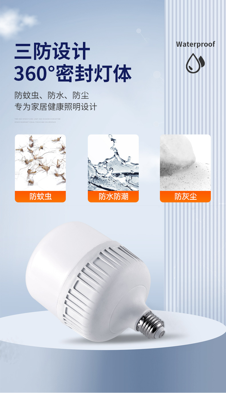 led灯泡 超亮节能灯高富帅家用螺口e27卡口b22高亮球泡灯厂家批发详情9