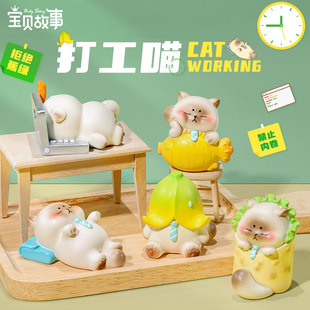 月半艺术家二代盲盒公仔桌面装饰树脂摆件复古名人名画手办送礼物详情9