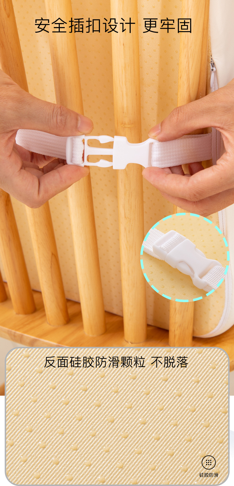 儿童增高坐垫宝宝吃饭座椅PU皮防水防污娃娃小学生学习加高餐椅垫详情10