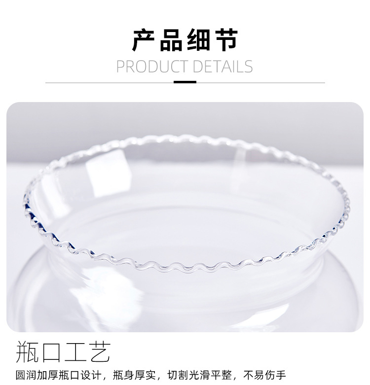 Factory direct supply of round glass lace fish tanks, small mini transparent goldfish tanks for living rooms, turtle tanks and aquarium tanks pic 8