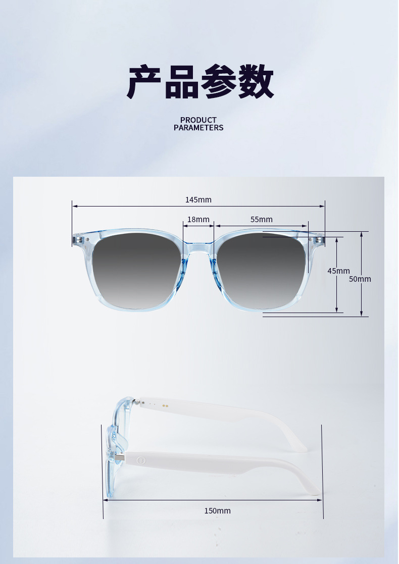 AI translation Smart Bluetooth Glasses GS07 for cycling, driving, listening to music, making calls, and changing light lenses for both indoor and outdoor factories pic 23