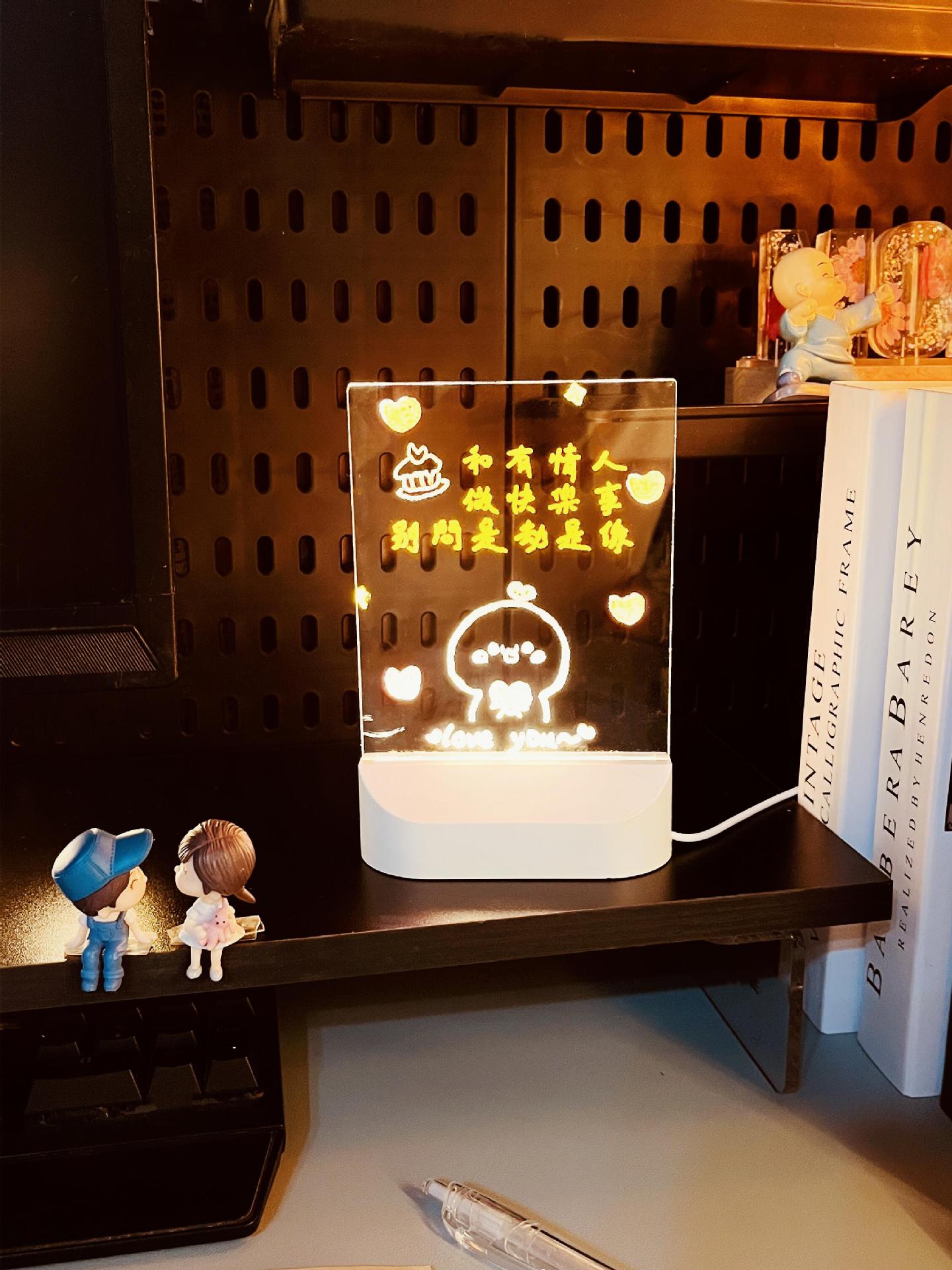 跨境DIY手绘画板灯床头灯留言板灯儿童礼物氛围灯led创意小夜灯详情6