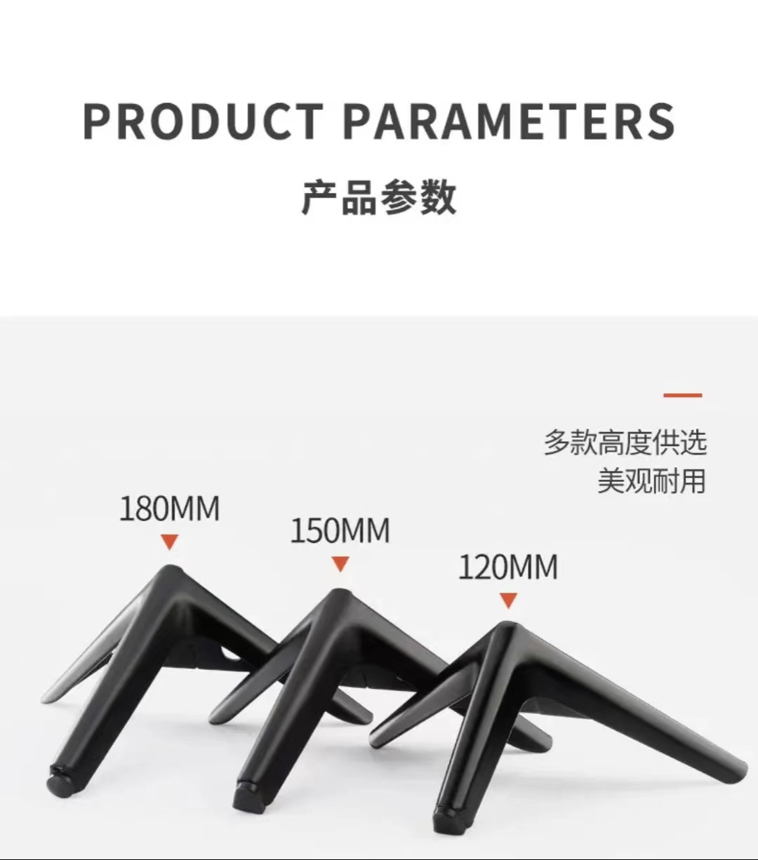 Sofa legs, semi-circular trident legs, table legs, metal furniture legs, bed legs, bedside table legs, coffee table legs, TV cabinet support legs pic 11