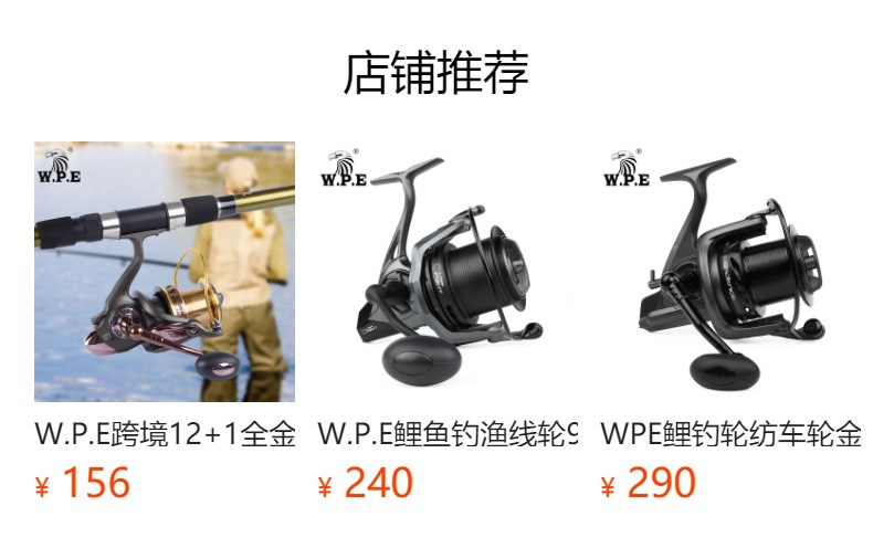 W.P.E鲤鱼钓渔线轮9+1bbs 远投金属合金线杯纺车外贸出口专业鲤钓详情1