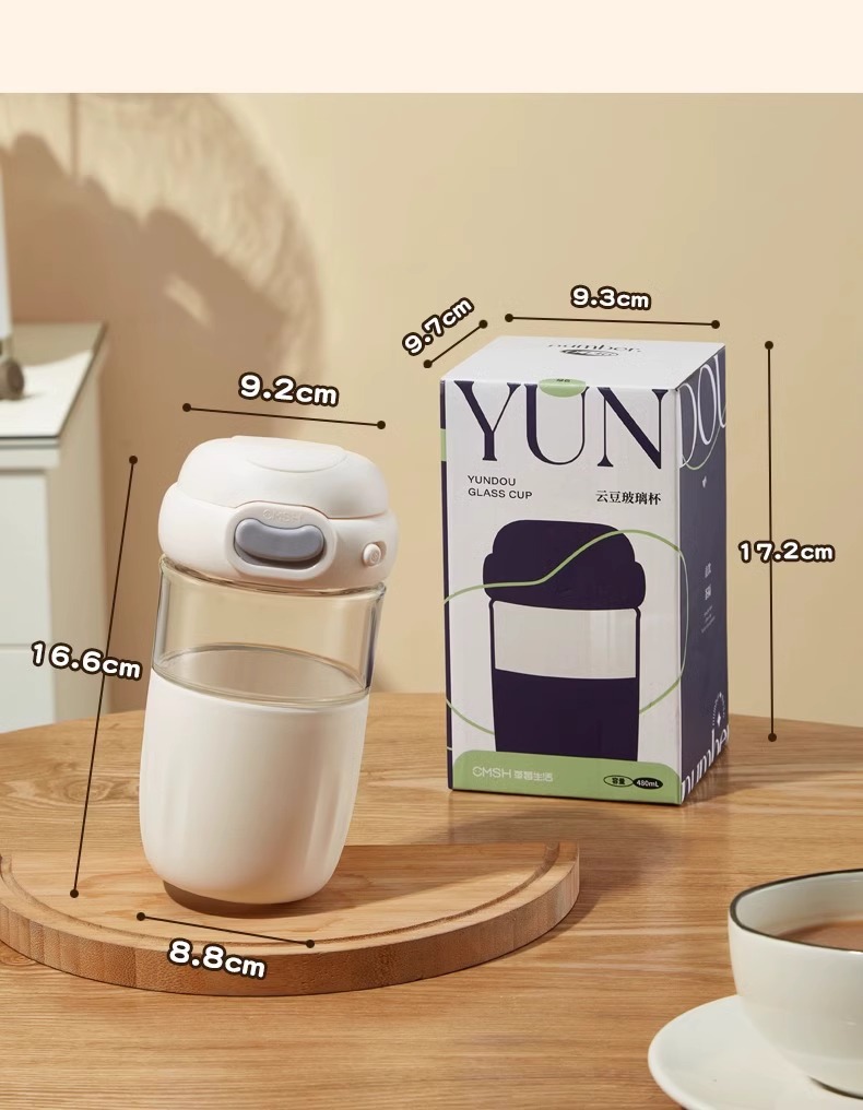 草莓生活茶水分离杯高颜值 花茶杯 高档喝茶杯女士玻璃水杯夏季女详情19