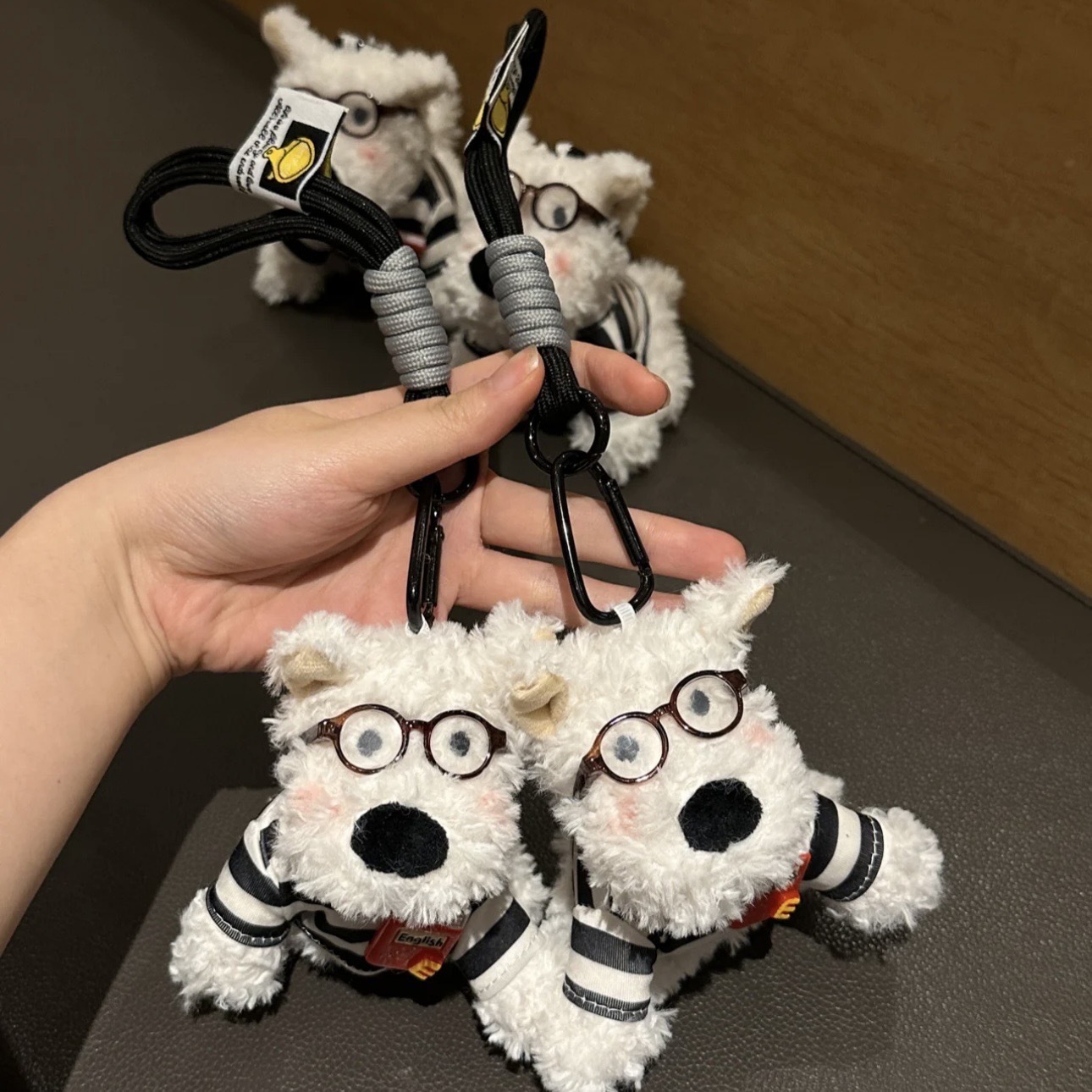 Best-selling Blind West Highland pendant, sloppy dog keychain accessory, creative doll bag, hanging dog pendant, small gift pic 16