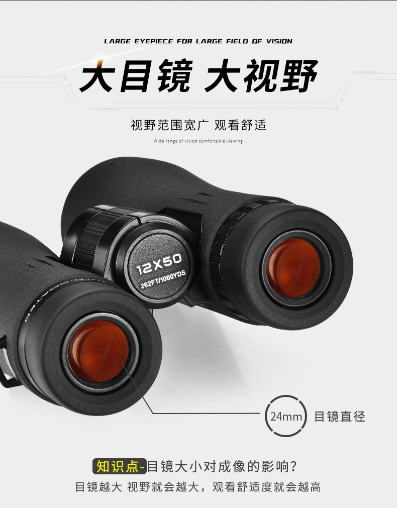 ED大目镜双筒望远镜高倍高清微光夜视找马蜂望眼镜户外微光夜视详情6