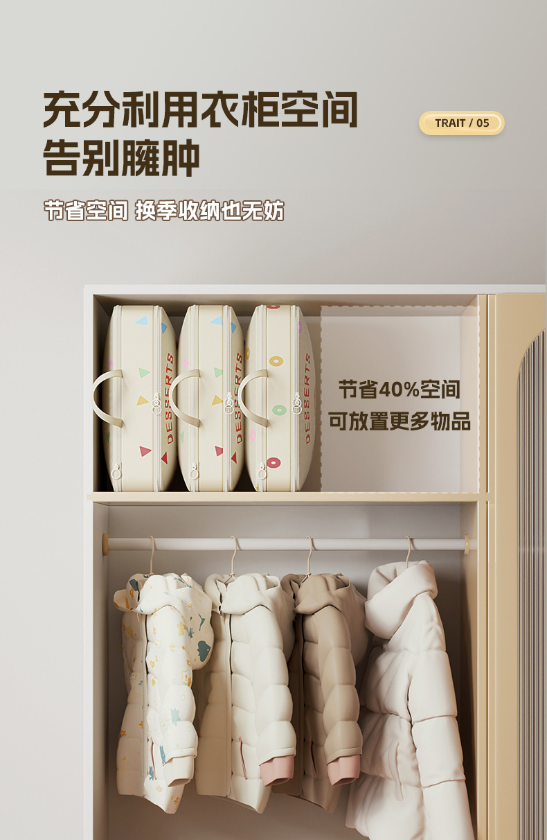 多功能卡通旅行压缩收纳袋行李箱衣物打包袋家用分装收纳包日用百货收纳防尘箱详情7