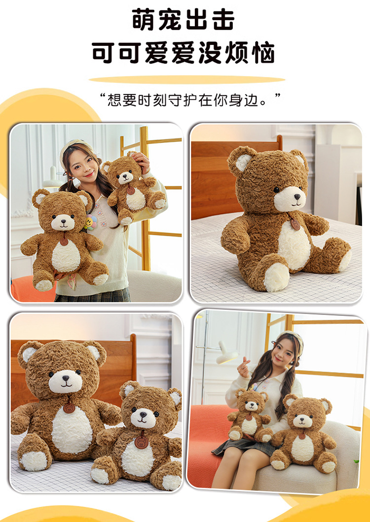 吊牌小熊公仔可爱毛绒玩具小熊公仔玩偶儿童生日礼物跨境批发详情3