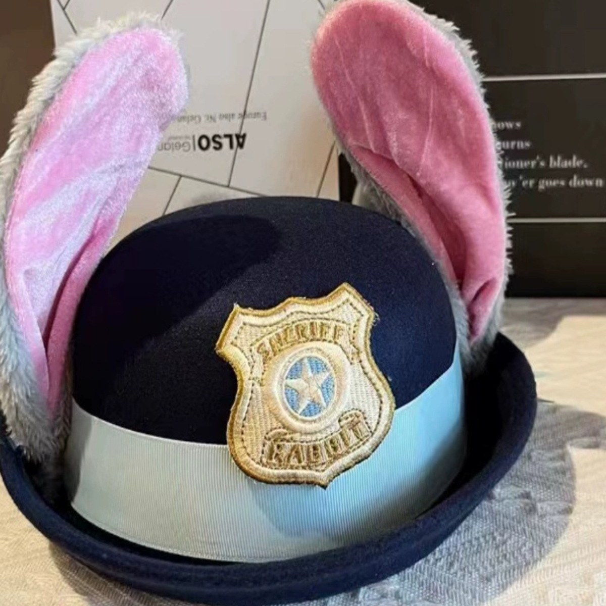 朱迪帽兔子圆顶礼帽疯狂动物城警官朱迪帽子儿童成人发箍头饰帽子详情3