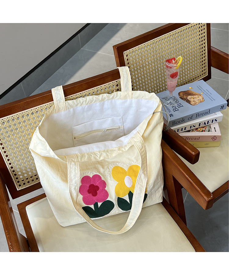 春夏新款小花布包潮流刺绣花朵托特包时尚2025ins 风包女上班通勤详情6