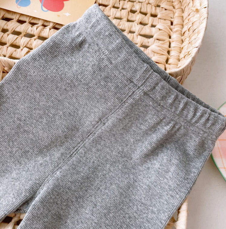 小熊印花女童夏装新品潮洋气宝宝外穿薄款小脚打底裤子 儿童百搭童裤可爱款详情16