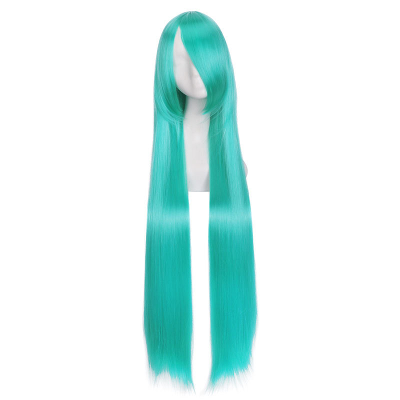 Anime wigs, European and American 100CM wigs, cosplay all-purpose long straight hair for women, multi-color long straight hair manufacturer wholesale pic 23