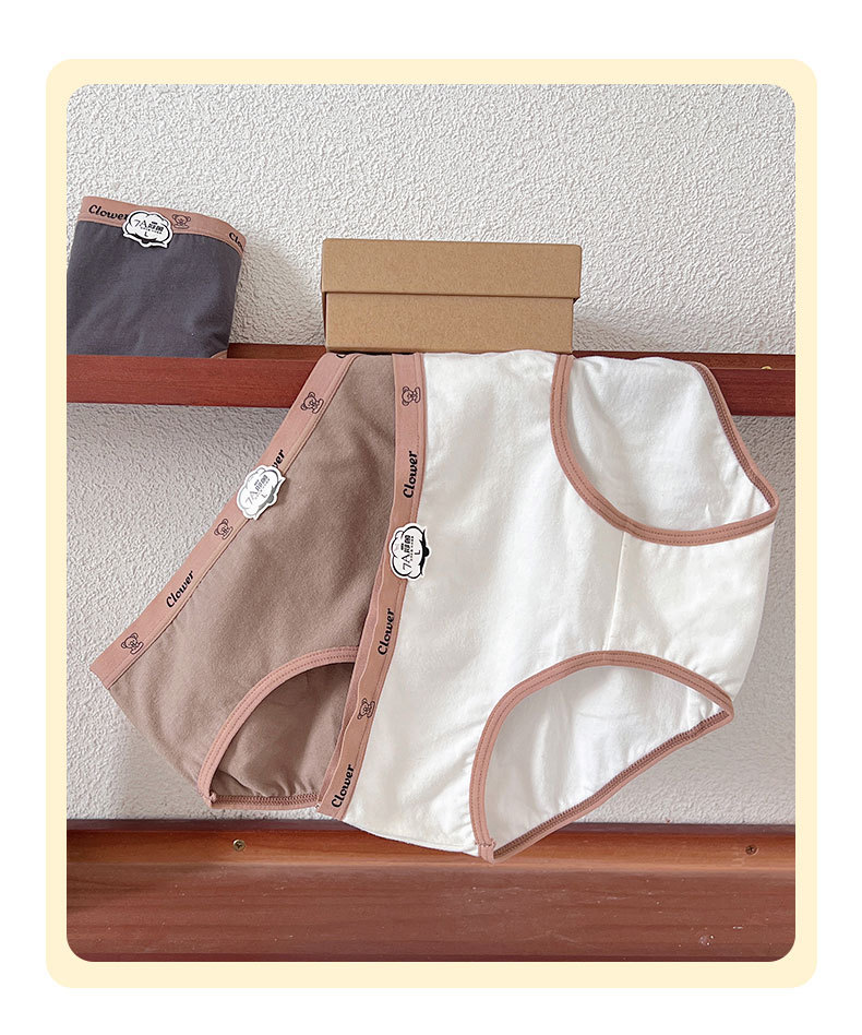 7A全裤抑菌女士纯棉内裤女生夏季薄款中腰少女柔软透气亲肤三角裤详情4