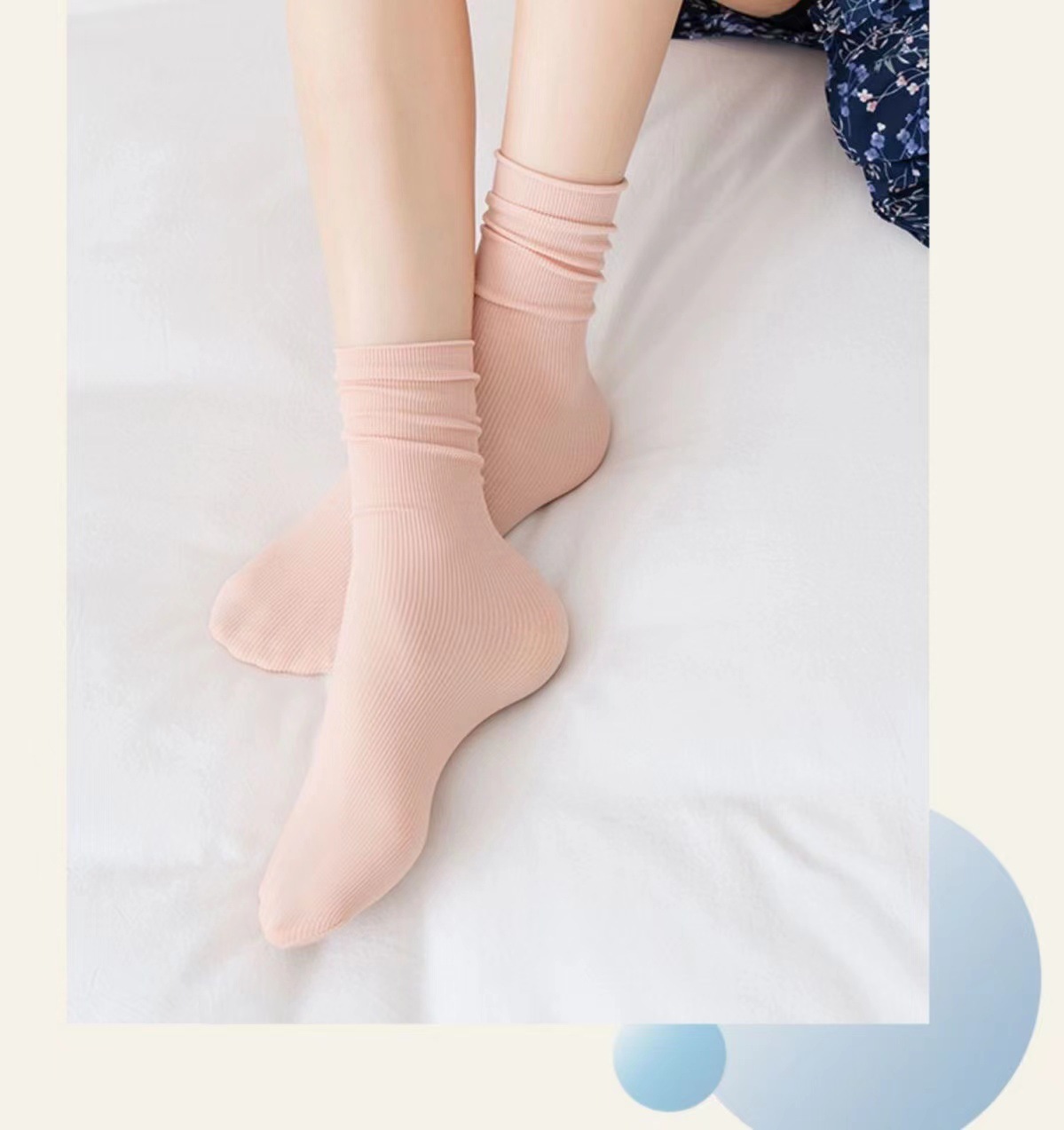 冰冰袜子女中筒袜春夏季天鹅绒日系jk袜薄款堆堆袜女士夏天冰丝袜详情18