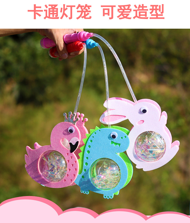 Portable starry sky ball lantern, led illuminated toy, cartoon rabbit, tiger, bouncy ball, night market street stall, Internet celebrity bestseller pic 5