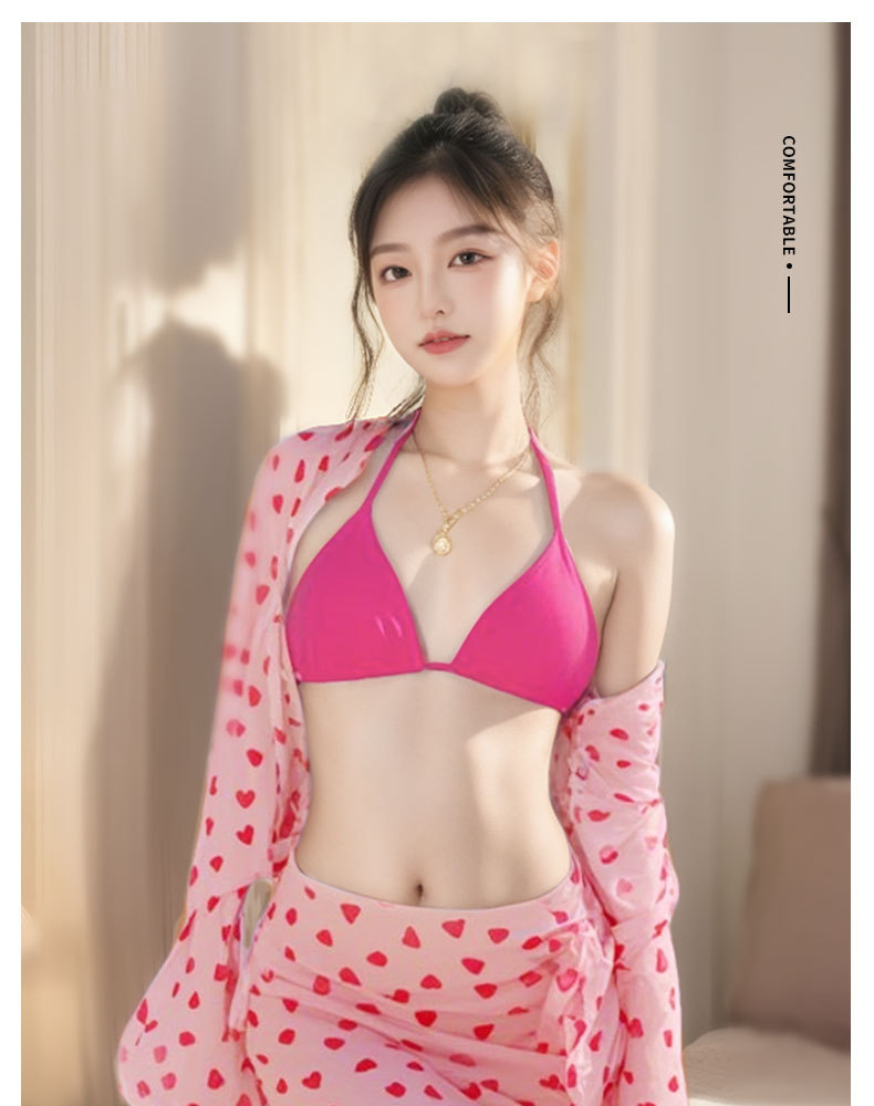 夏季爆款比基尼泳衣女高级感纯欲辣妹比基尼裙式海边度假分体泳衣125109详情3