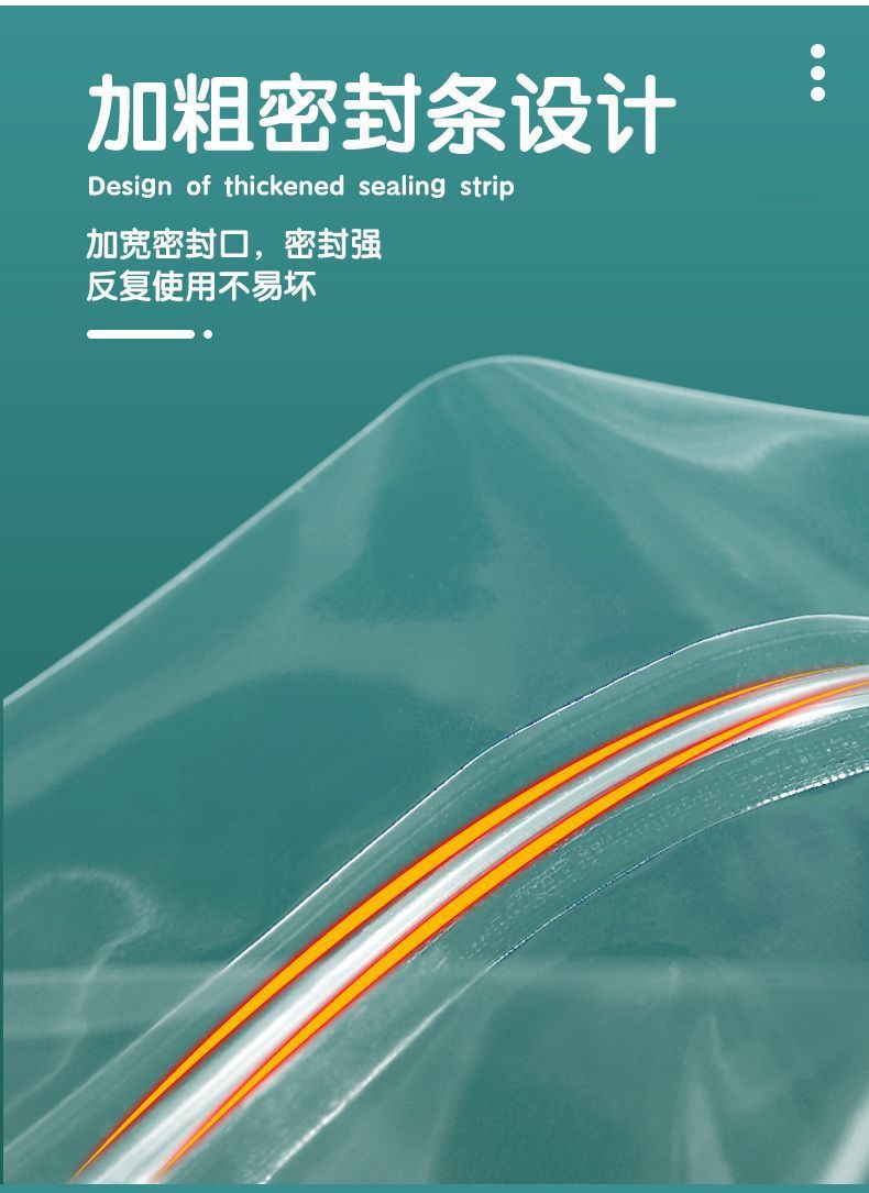 手提透明磨砂八边封包装袋零食品自封袋自立袋干货坚果塑料密封袋详情5