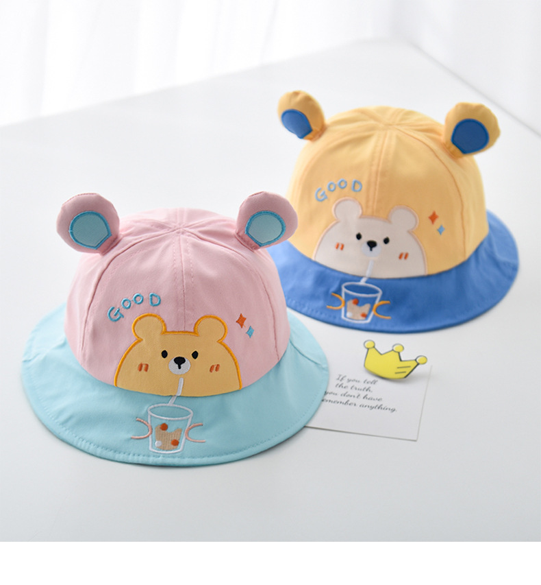 宝宝帽子春秋款新款夏季儿童防晒帽婴幼儿可爱超萌男童女童渔夫帽详情11