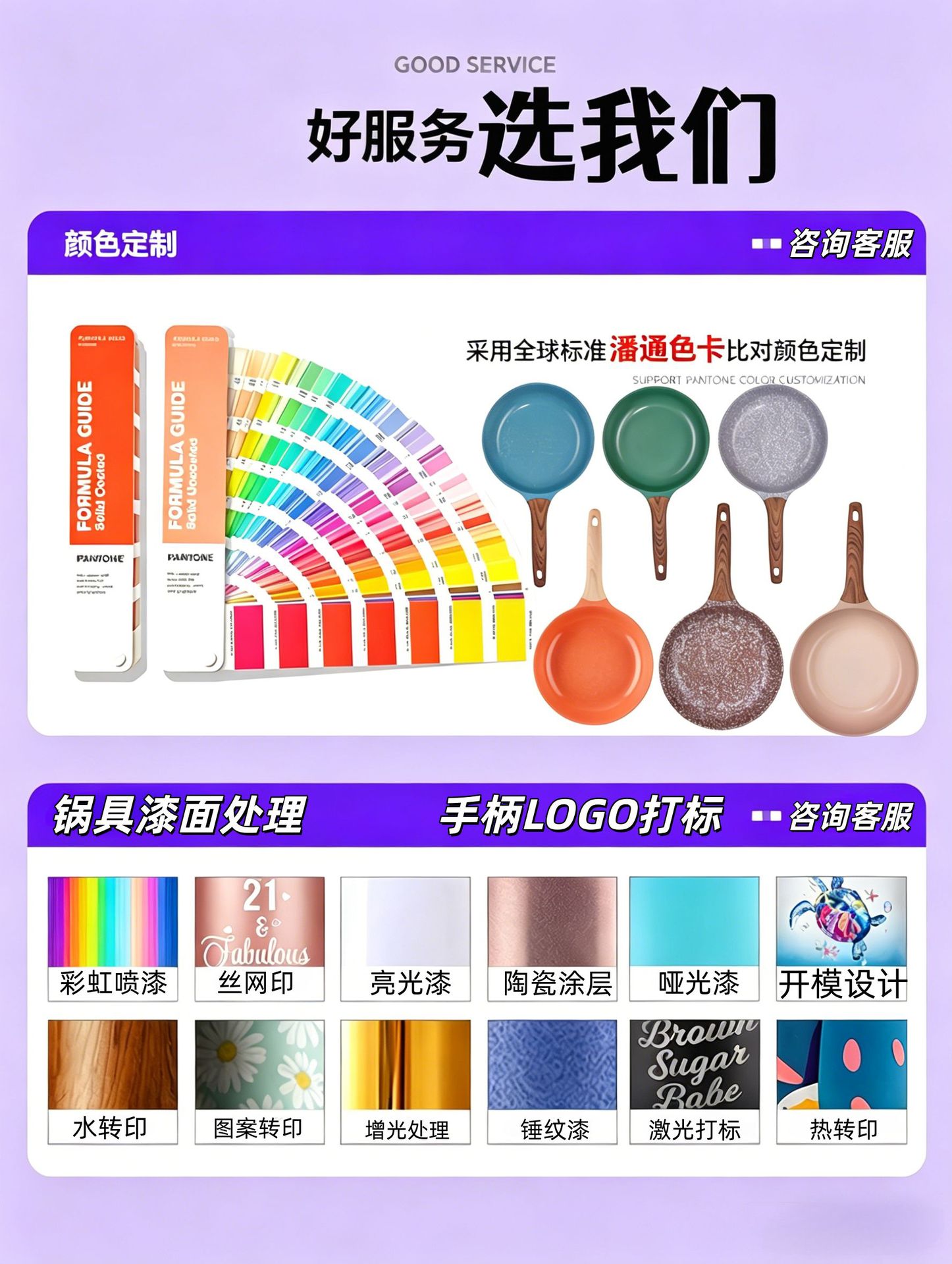 韩式家用双耳煎炸一体锅加厚多功能带盖油炸锅套装锅不粘锅套装锅详情1