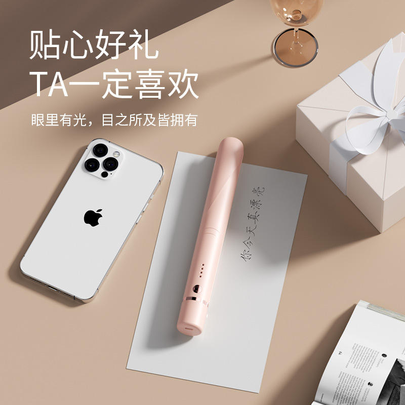 跨境新品夹板USB无线不伤发充电款直板夹卷直两用便携迷你直发器详情6