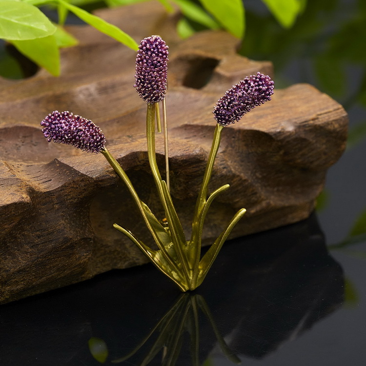 Cross-border best-selling plant series brooches, daisies, sunflowers, lacquered vases, maple leaf flower brooches and brooch accessories pic 37