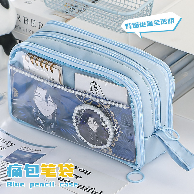 大容量透明笔袋女生小学生文具盒笔袋ins风小众巨能装痛包铅笔袋详情14