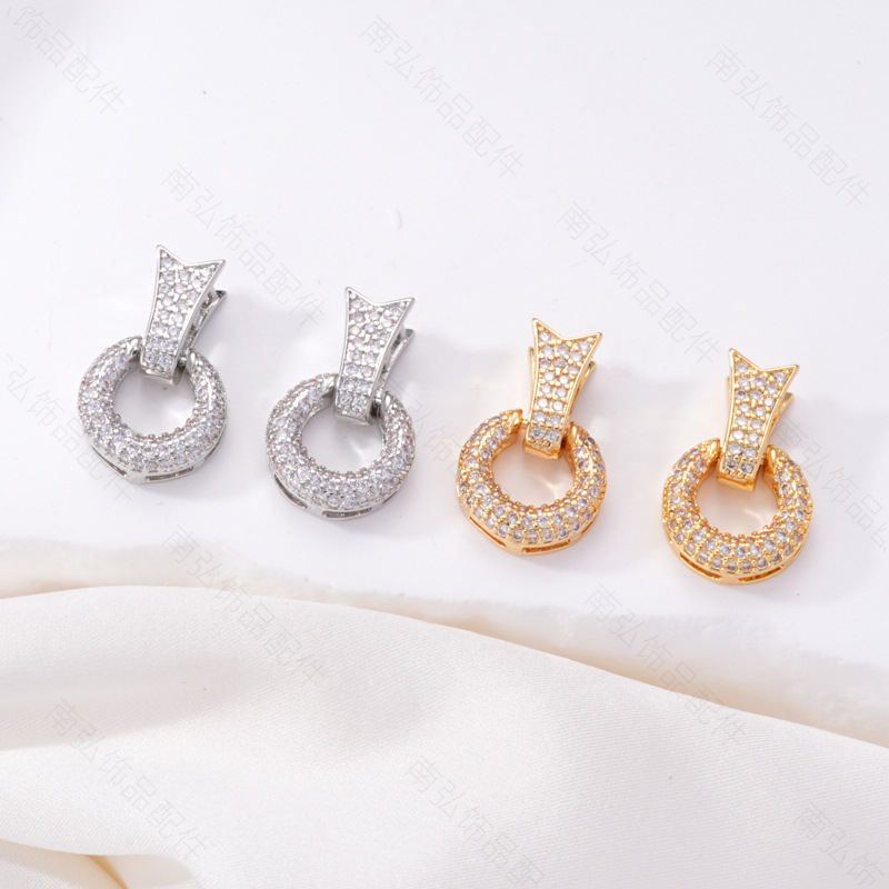 Zhuji pearl necklace buckle 8-shaped buckle, handcrafted end buckle, connecting buckle, mother-and-child buckle, sweater chain, universal buckle, DIY accessories pic 8