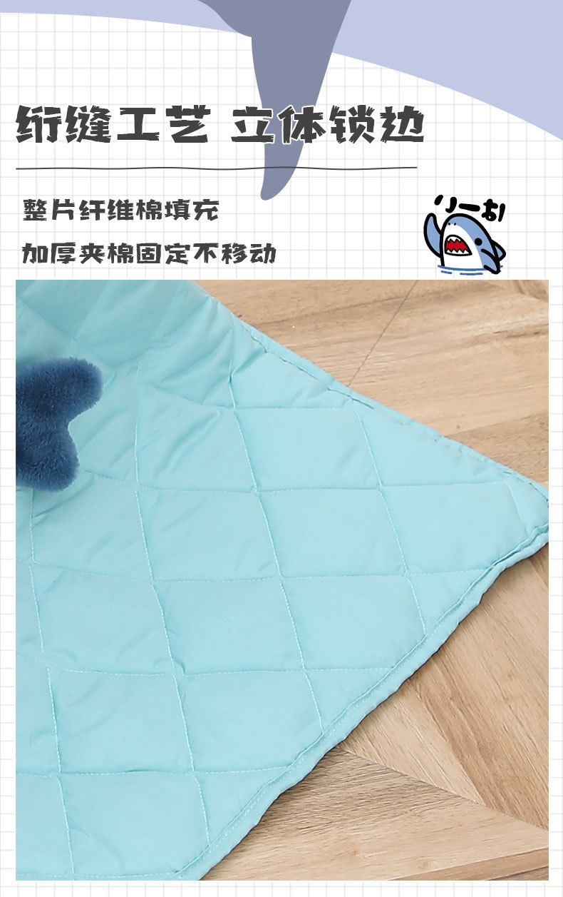 卡通鲨鱼动物抱枕被子两用二合一 康乐屋多功能办公室抱毯厚款详情9