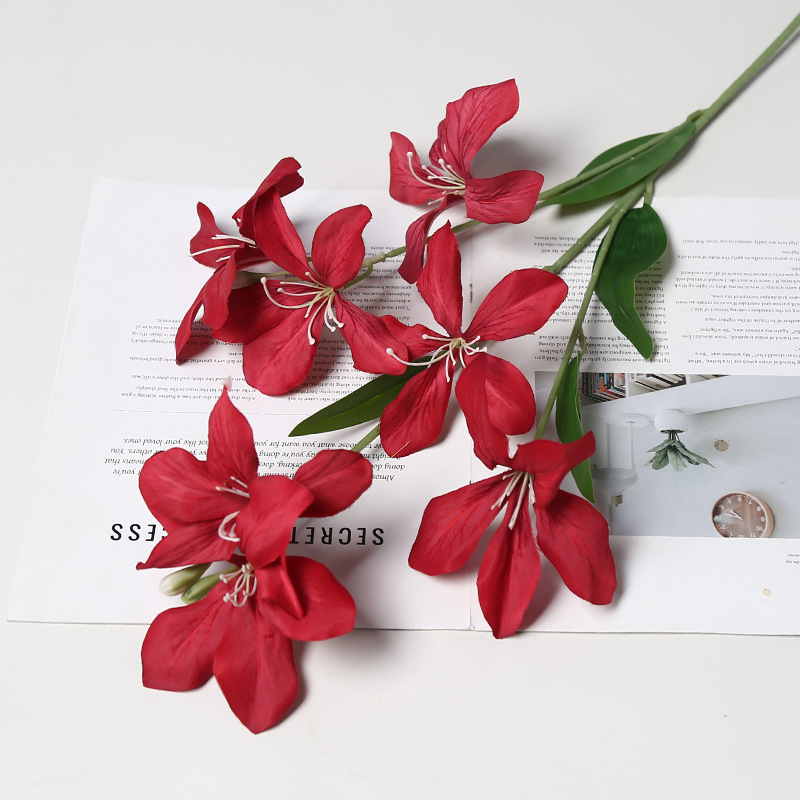 仿真假花新款红色系婚礼婚庆装饰路引花户外拍摄道具软装绢花婚庆用品婚礼拱形门详情22