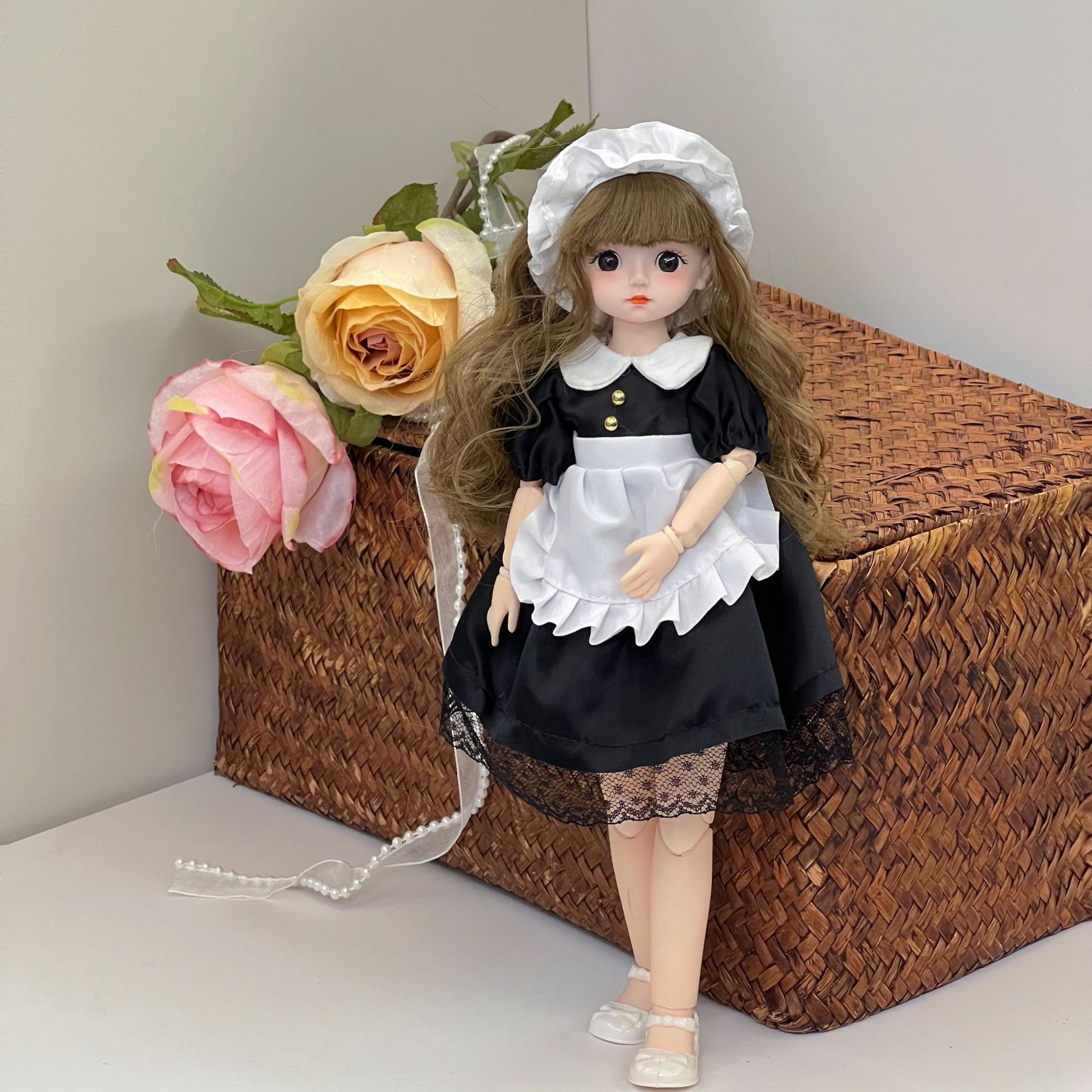 换装30cm洋娃娃公仔女孩衣服小公主玩具套装6分娃衣bjd人偶网红款详情5