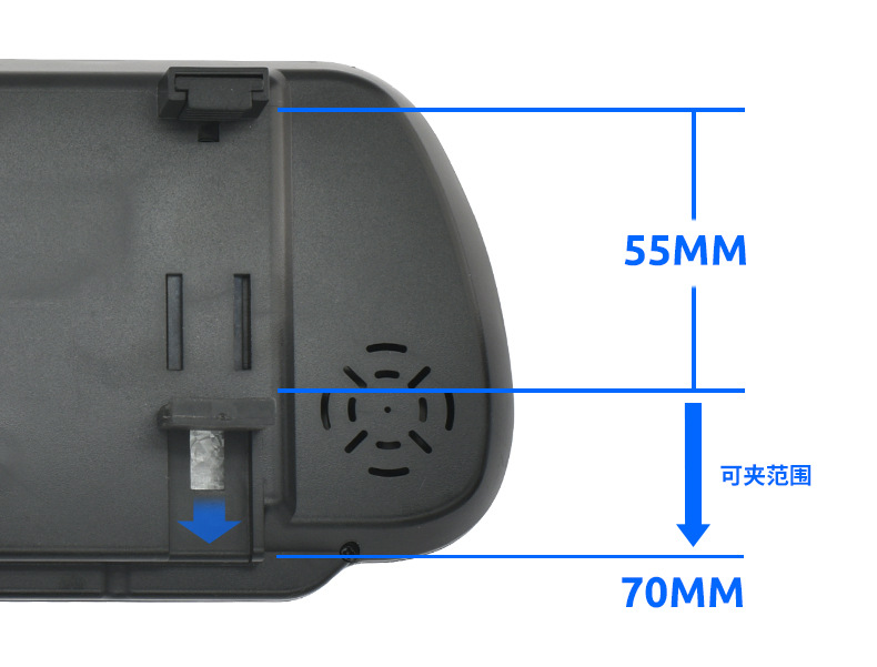 7寸车载后视镜显示屏高清车载AV显示器监控屏货车面包车倒车影像详情4
