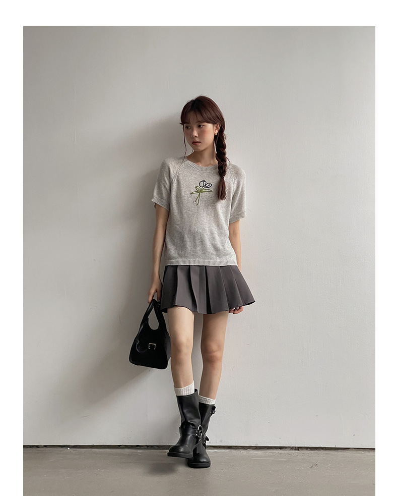 【主推 首尔私校百褶裙】高腰显瘦A字jk短裙女夏新款半身裙N127B详情34