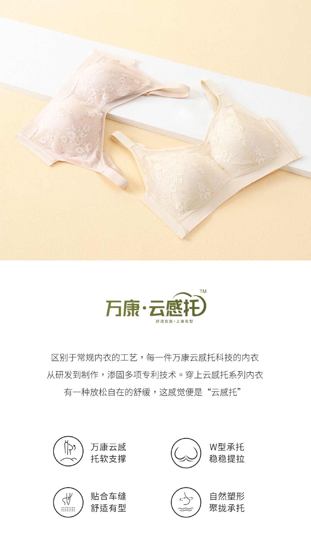 无痕蕾丝大码养护调整型内衣女士轻薄凉感不下垂全罩杯包裹文胸罩详情2