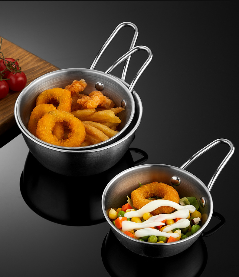 Hongjunda 304 stainless steel snow Bowl, Picnic Bowl, Hot pot seasoning Bowl, fruit salad Bowl, Outdoor camping Tableware pic 13