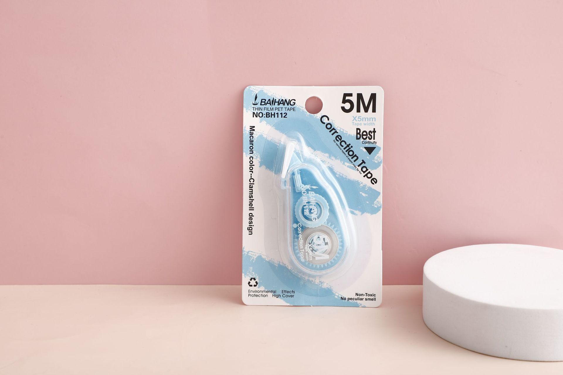 Baihang fully transparent and simple correction tape for student stationery and learning supplies, large-capacity correction and correction tape, 3-piece set pic 10