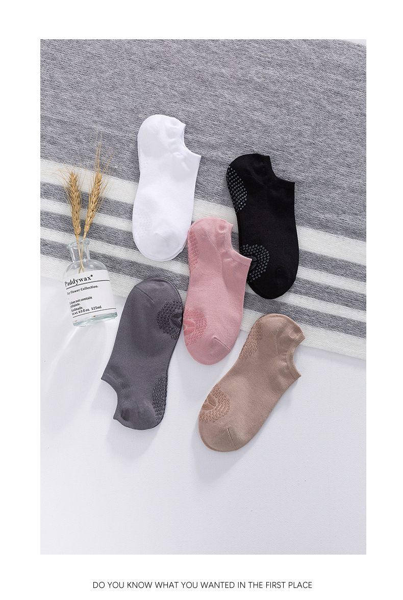 Bamboo fiber yoga socks for women, spring and summer thin silicone anti-slip invisible socks, sweat-absorbing and breathable dance socks, Pilates socks pic 2