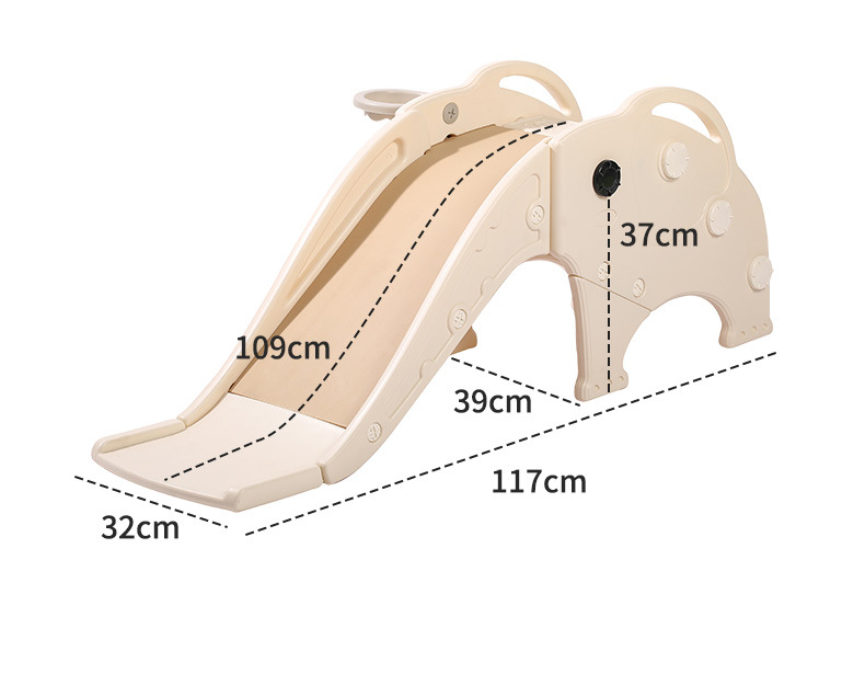 A small plastic multi-functional slide for children aged 1 to 3, suitable for indoor use in kindergartens pic 23